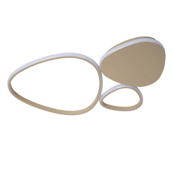 Lucide SAMLING - Plafonnière - LED Dimb. - CCT - 1x30W 2700K/4000K - Taupe - uitgezet